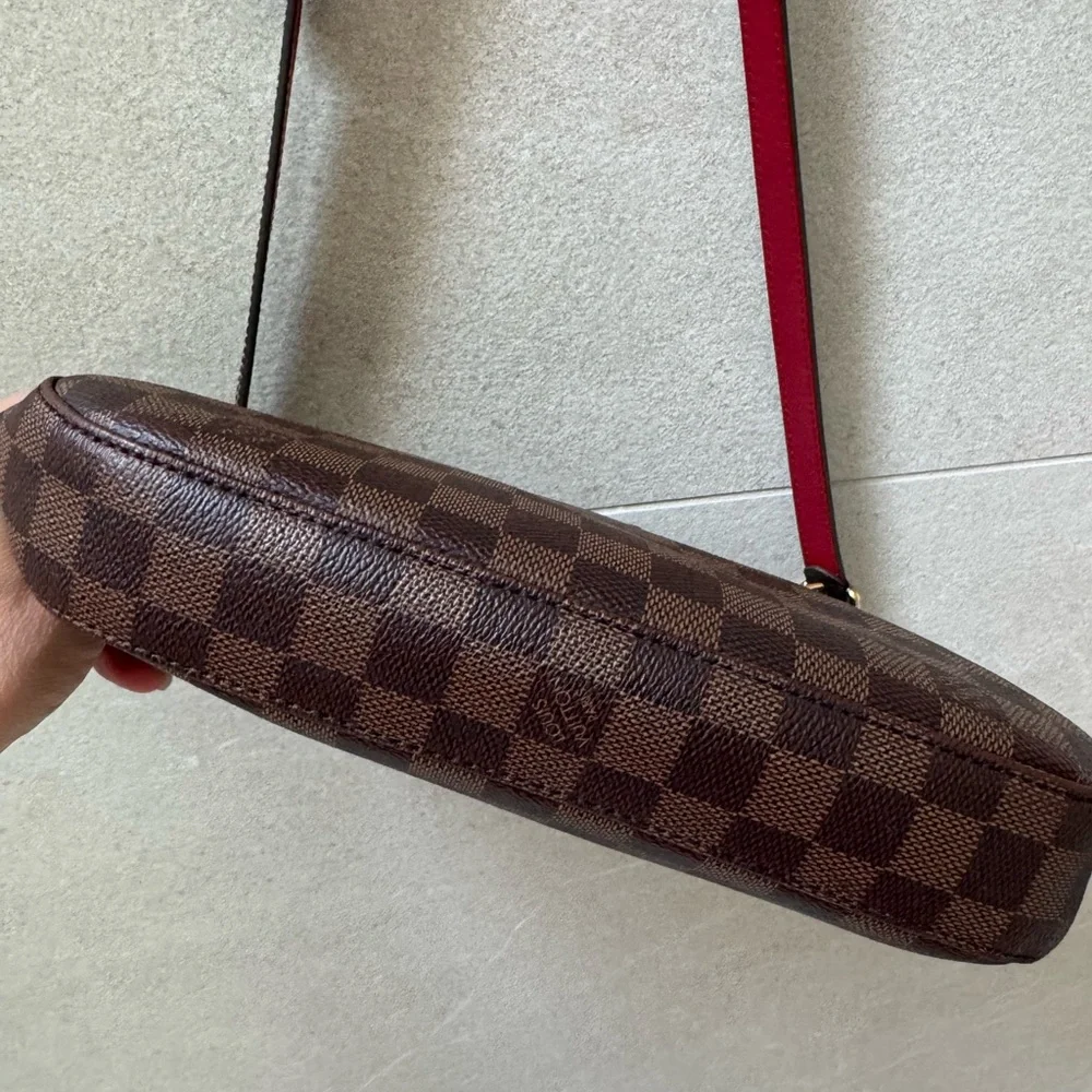 Louis Vuitton South Bank Damier Crossbody Shoulder Bag Ebene - Picture 14 of 16